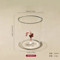 Axyaa 3D Animal Glass Cup, 350ml, Christmas Theme, Cartoon Animal Shape