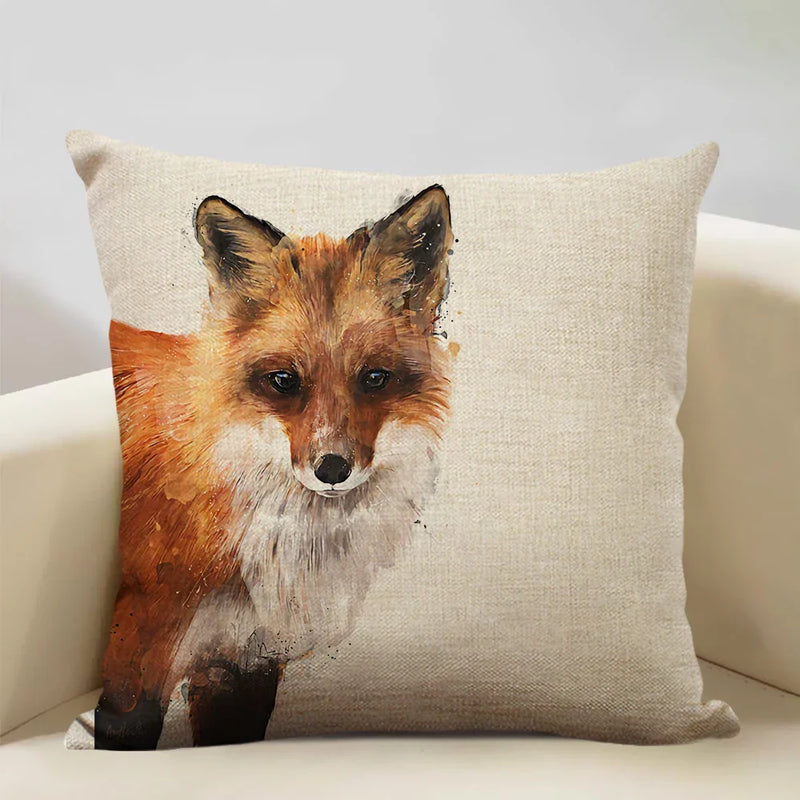 Animal Print Cushion 45x45cm for Sofa, Car Seat & Living Room Decor by Axyaa