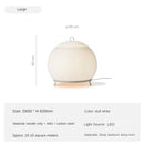 Axyaa White Knit Fabric Cocoon Table Lamp - Wabi-sabi Style Home Decor