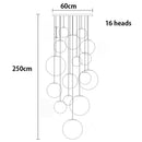 Axyaa Nordic Home Decoration Stair Chandelier Living Room Dining Room Indoor Lighting