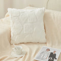 Axyaa Plush Pillowcase Cojines Solid Color Cushion Covers 45x45cm