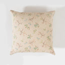 Axyaa Flower Pattern Linen Cotton Pillow Covers for Home Decor