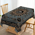 Axyaa Sun Moon Blues Table Runner for Home Kitchen Decor.