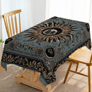 Axyaa Sun Moon Blues Table Runner for Home Kitchen Decor.