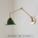 Axyaa Brass Glass Wall Lamp Japanese Retro Luxury Lighting