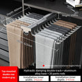 Axyaa Aluminum Alloy Pant Hangers: Adjustable, Multi-Functional, & Collapsible Clothes Rack