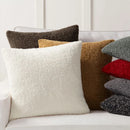 Axyaa Cozy Faux Fur Teddy Pillow Cover for Home Decor
