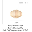 Axyaa Nordic Silk Pendant Light - Handmade Chandelier for Home Décor