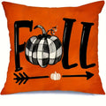Thankful Blessed Gnome & Pumpkins Pillow Cover for Sofa, Bedroom, Car - Axyaa