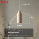 Axyaa Cement LED Pendant Light: Minimalist Wabi Sabi Chandelier for Home Decor