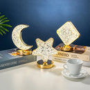 Axya LED Moon Star Tree Topper Night Light: Festive Christmas Tree Lamp