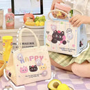 Axyaa Kawaii Thermal Lunch Bag for Women, Girls, Kids - Cute Bento Tote Pouch
