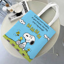 Axyaa Cartoon Dog Tote Bag - Foldable Shoulder Bag for Women and Students