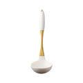 Axyaa White Gold Silicone Kitchen Utensils Set - Heat-resistant Cooking Tools