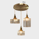 Axyaa Glass LED Mirror Light Copper Wall Sconce Modern Nordic Home Indoor Lighting