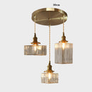 Axyaa Glass LED Mirror Light Copper Modern Wall Sconce for Indoor Lighting