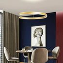 Axyaa Nordic Ring LED Pendant Light Dimmable for Home Decor Lighting