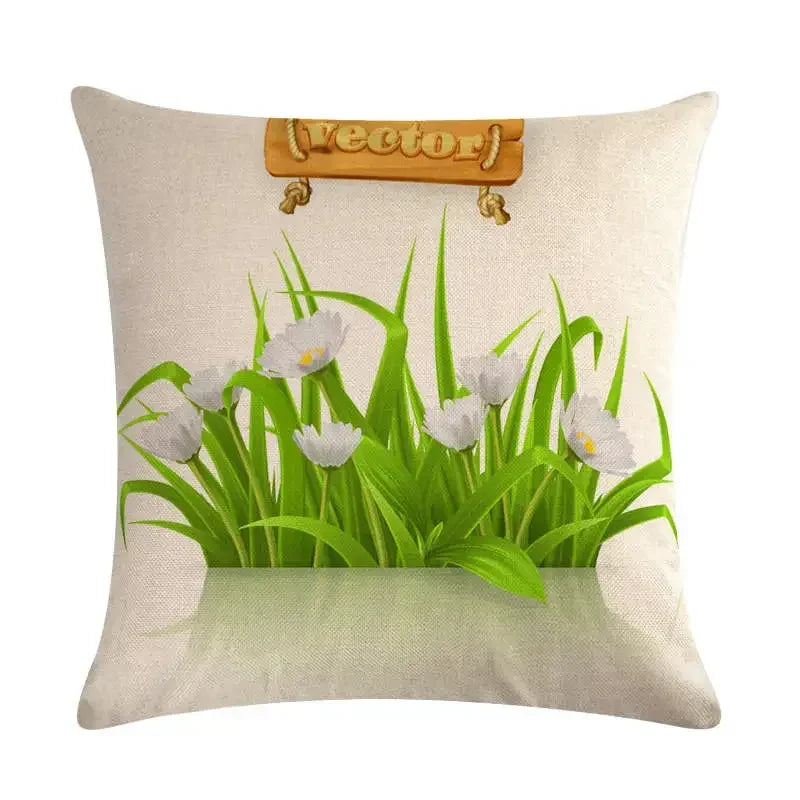 Spring Chrysanthemum Cushion Cover 45x45cm by Axyaa