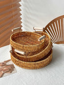 Axyaa Fruit & Snack Assortment in Woven Basket