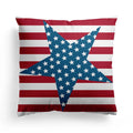 Axyaa European Beige Flag Pillow Cover - 45x45, British Style, Mediterranean Influence