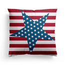 Axyaa European Beige Flag Pillow Cover - 45x45, British Style, Mediterranean Influence