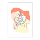 Axyaa Human Anatomy Skeleton Canvas Wall Art for Medical Office Decor