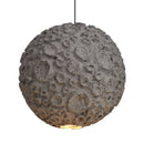 Axyaa Planet Grey Wabi Sabi Chandelier for Living Room, Dining, Coffee Store - Japanese Loft Decor