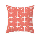 Axyaa Starfish Stripe Print Cushion Cover | Pink Coral Orange Home Decor Pillow Cover