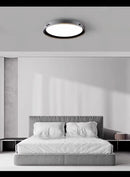 Axyaa Modern LED Ceiling Light: Black Acrylic, Living Room, Bedroom, Kitchen Lighting