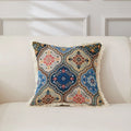 Axyaa Retro Cotton & Linen Throw Pillowcase 45x45 - Yarn-Dyed Jacquard Cover