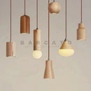 Axyaa Walnut Wood LED Pendant Lamp for Dining Room and Living Room