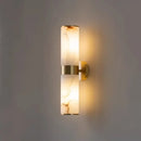 LED Spanish Alabaster Wall Light For Bedroom by Axyaa