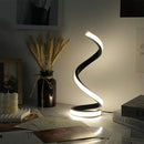 Axyaa LED Spiral Table Light with USB | Adjustable Brightness, Warm White, Bedroom, Living Room
