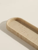 Axya Natural Yellow Travermont Vanity Tray for Bathroom and Home Decoration