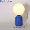 Axyaa Tricolored LED Ball-on-cylinder Rechargeable Lamp Touch Desk Light