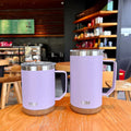 Axyaa Stainless Steel Coffee Mug with Handle & Lid, Insulated Water Cup
