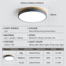 Axyaa Nordic Wooden LED Ceiling Light - Dimmable Round Ceiling Lamp for Home Decor