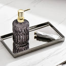 Silver Ceramic Tray, Rectangular Jewelry Storage for Axya - Elegant Home Decor