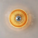 Axya Water Ripple Glass Disk Wall Lamp for Bedroom Living Room Closet Wall Decor