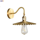 Axyaa Copper Pull Chain Wall Sconce Up Down Adjustable LED Light