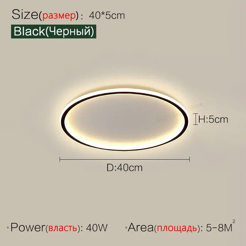 Axyaa Ultrathin LED Ceiling Chandelier for Modern Home Decoration