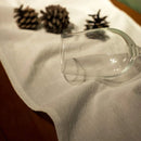 Axyaa Romantic Ruffled Cotton Table Runner - Rural Style Dining Table Decor
