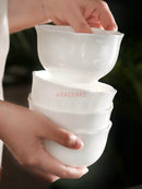 Axyaa Ceramic Rice Soup Dessert Bowl Set - Household Tableware Mini Bowl