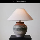 Axyaa Retro Ceramic Floor Lamp Jar Design LED Light Living Room Decor