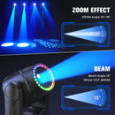 Axyaa 150W RGBW LED Moving Head Light with Beam Effect and 7 Color Options