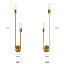 Axyaa Glass Lampshade LED Wall Lights for Bedroom, Living Room, Kitchen, Bar