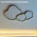 Axyaa Modern Copper LED Ceiling Light with Remote Control