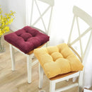 Axyaa Christmas Red Floor Cushion Seat Meditation Mat Square Ottoman Pouf
