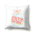 Axyaa Christmas Santa Claus Print Pillow Cover 45X45CM