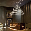 Axyaa Crystal Chandelier: Nordic Palace Niche Pendant Light for Home & Hospitality